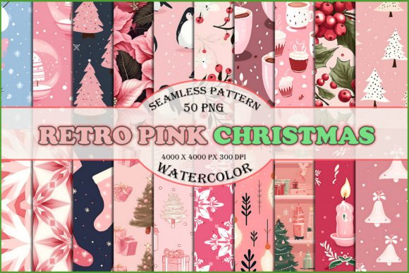 Download Pink Christmas Digital Paper Bundle - Premium Resources