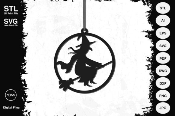 Download Witch Halloween Decoration Ornament SVG - Halloween decoration Collection