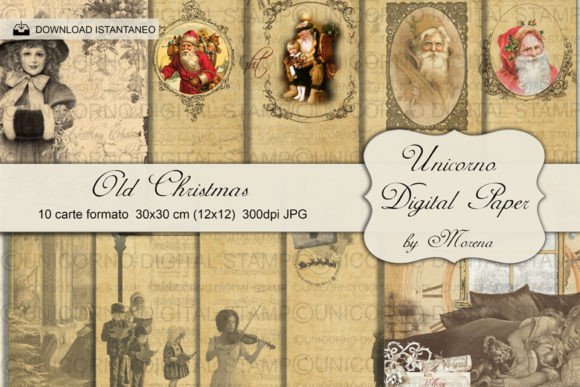 Download OLD CHRISTMAS SCRAPBOOK PAPER PACK - Christmas scrapbook paper Collection