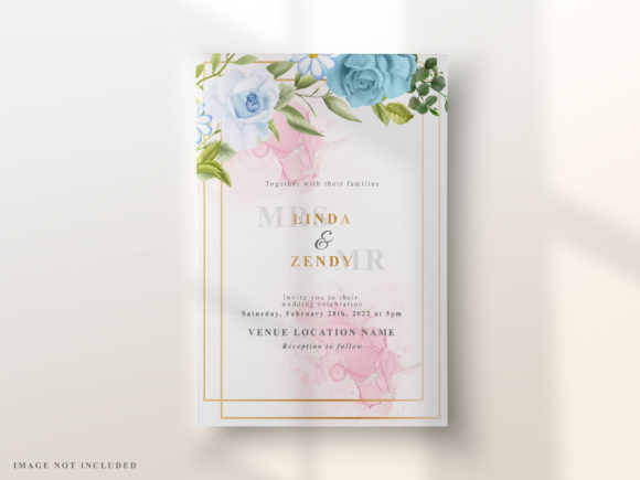 Download Elegant Floral Design Wedding Invitation - Wedding invitation Collection