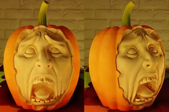 Download Screaming Pumpkin Halloween Decoration - Halloween decoration Collection